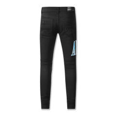 Black stretched denims