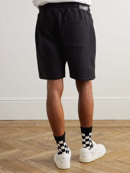 Jersey cotton drawstring shorts